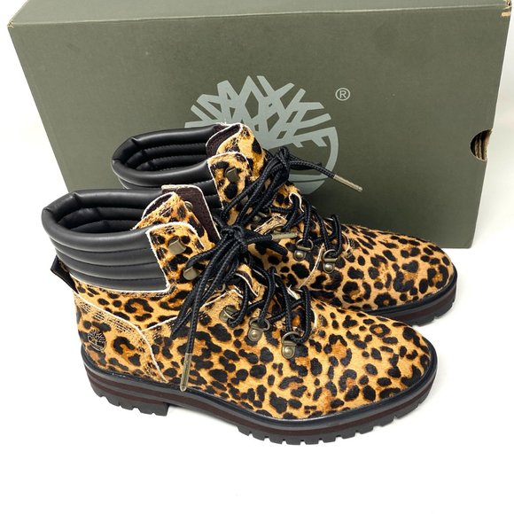 Timberland WOMEN Size TB 0A2GCR V24 LONDON SQUARE MID HIKER Brown Leather Boots - Picture 5 of 10